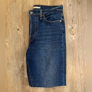 Levi's Dark Blue Wedgie Straight Jeans